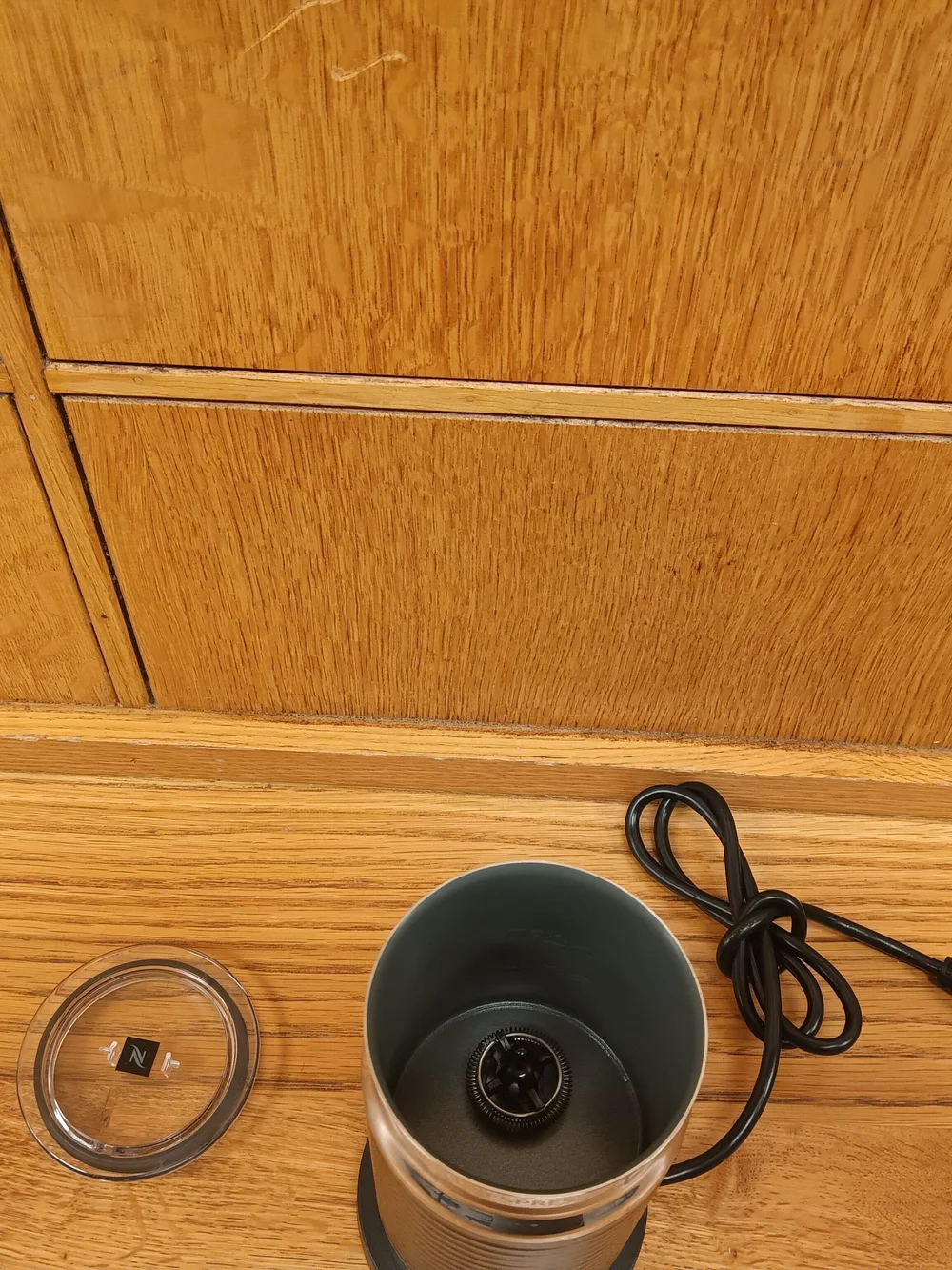 Nespresso Black and Silver Milk Frother
